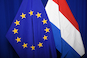 Nederlandse en Europese vlag